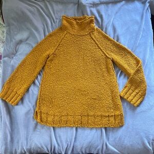 Moth by Anthropologie L ‘Juliette’ yellow knitted turtleneck sweater